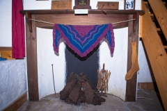 Shetland Shawl over a Peat Fire